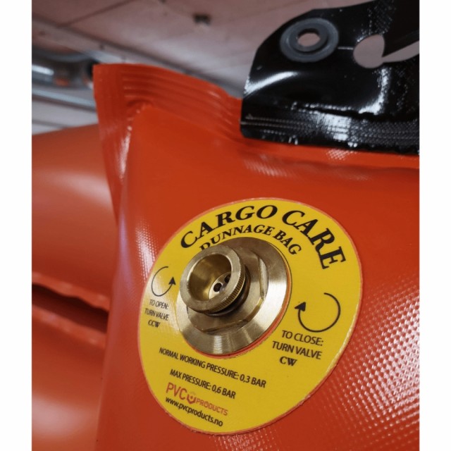 Cargo care med cc ventil for enkel inflasjon/ deflasjon